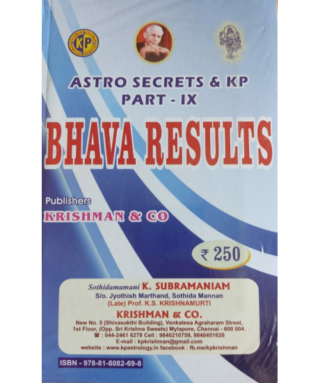 Astro Secrets and KP (Part - IX) - Bhava Results | English | English | Krishman & Co. |