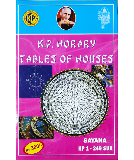 KP Horary Table of Houses | English | Sayana (KP1 to 249) | Based on Krishnamurti Padhdhati | 