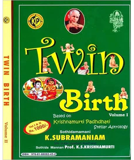 Twin Birth - Based on Krishnamurti Padhdhati (Set of 2 Volumes) | English | Latest Edition | Twin Birth - Based on Krishnamurti Padhdhati (Set of 2 Volumes) | English | Latest Edition |