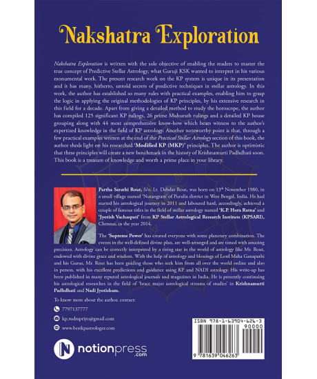 Nakshatra Exploration-A Unique Exponent of KP Astrology Based on Research Study | English | Best selling Book on Krishnamurti Padhdhati | Nakshatra Exploration-A Unique Exponent of KP Astrology Based on Research Study | English | Best selling Book on Krishnamurti Padhdhati |