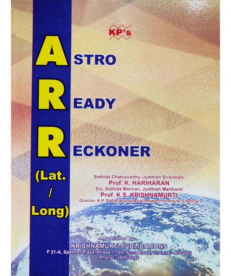Astro Ready Reckoner (Lat/ Long) - KP | English | Krishnamurti Publications | Astro Ready Reckoner (Lat/ Long) - KP | English | Krishnamurti Publications |