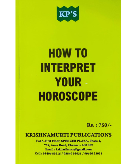 How to Interpret Your Horoscope - KP | English | Latest Edition | How to Interpret Your Horoscope - KP | English | Latest Edition |