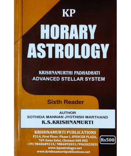 Horary Astrology - KP | Advanced Stellar System | KP Reader 6 | Original | English |