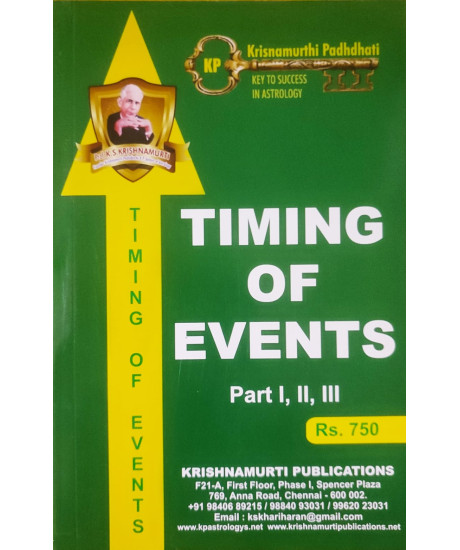 Timing of Events - KP | Part I, II, III | Combined Edition 2025 | Prof. K. Hariharan |