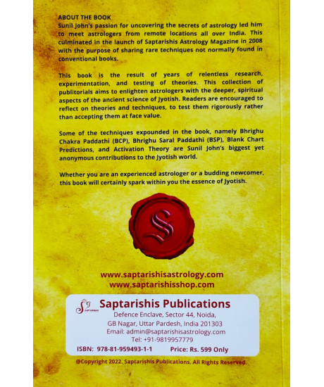 Saptarishis Astrology | Sunil John's Techniques Vol-1 | Publitorial Collection | 